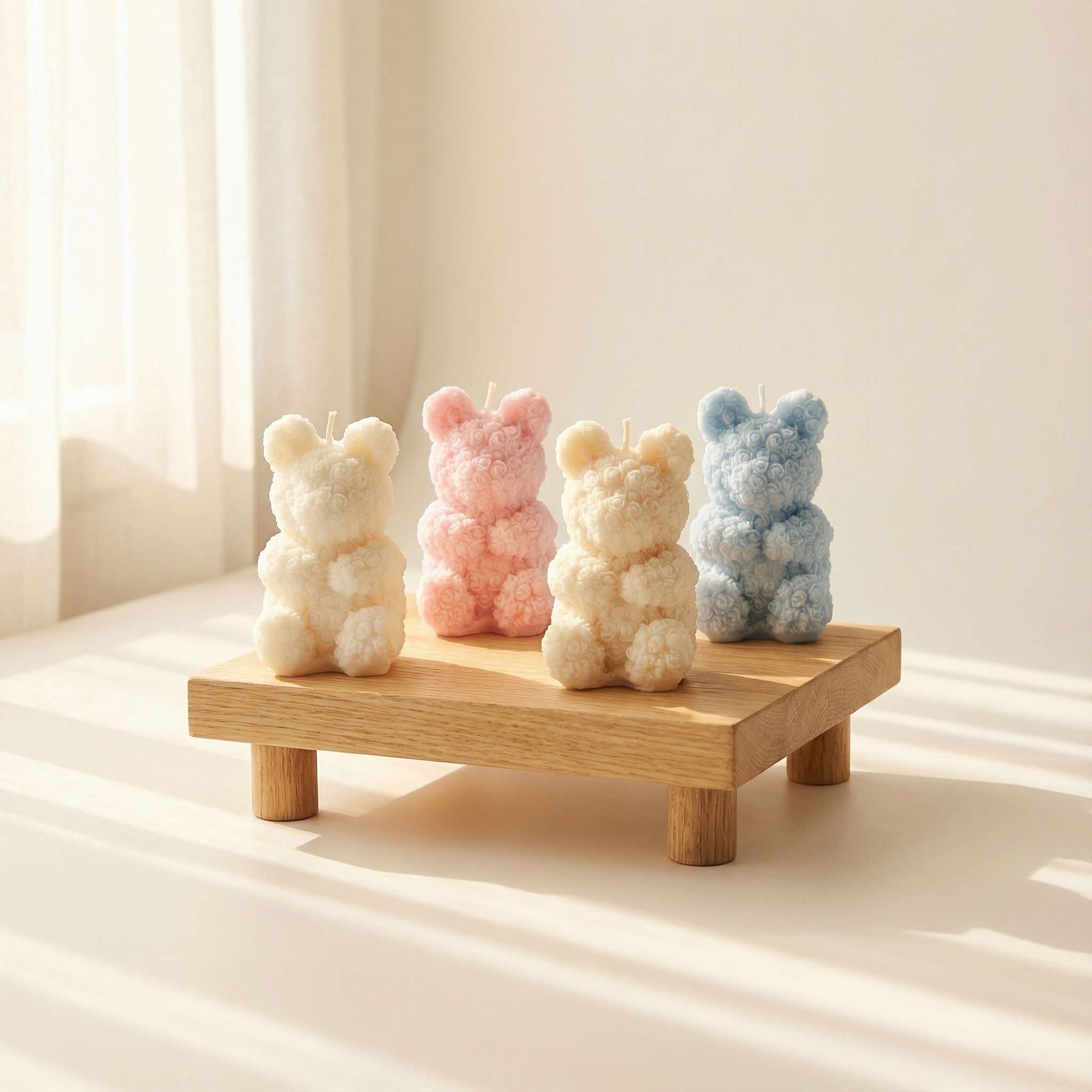 شمع تدی گلدار