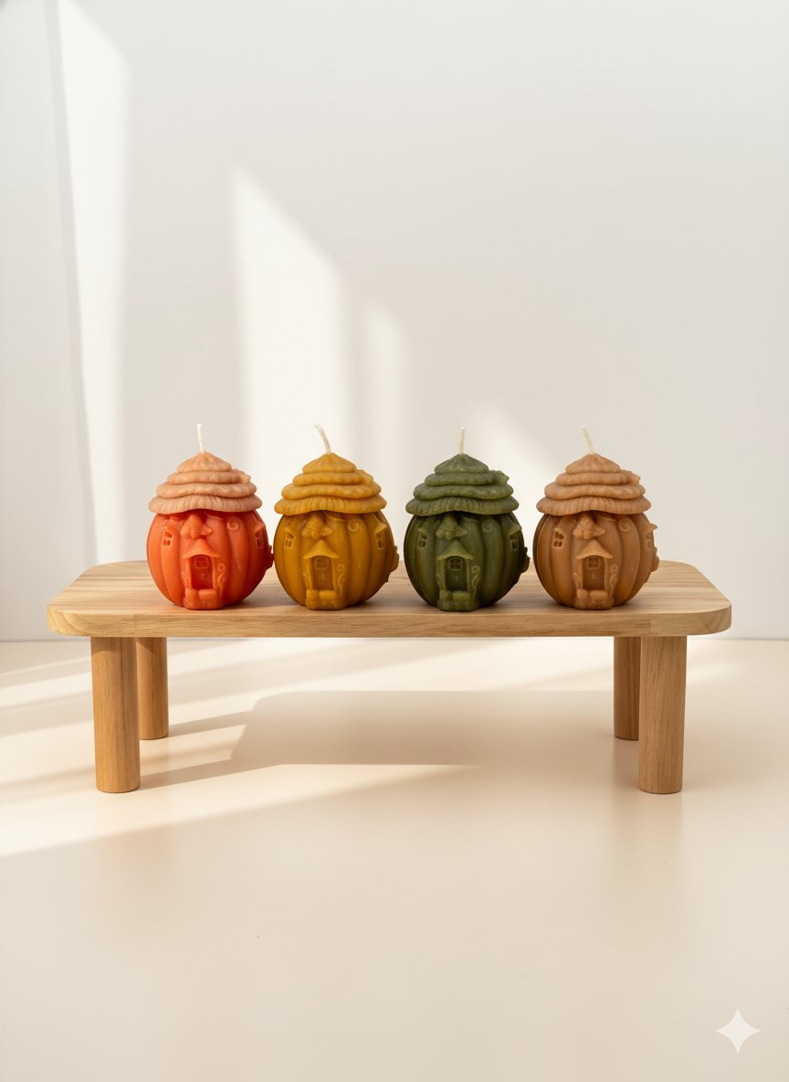 شمع کلبه پاییزی