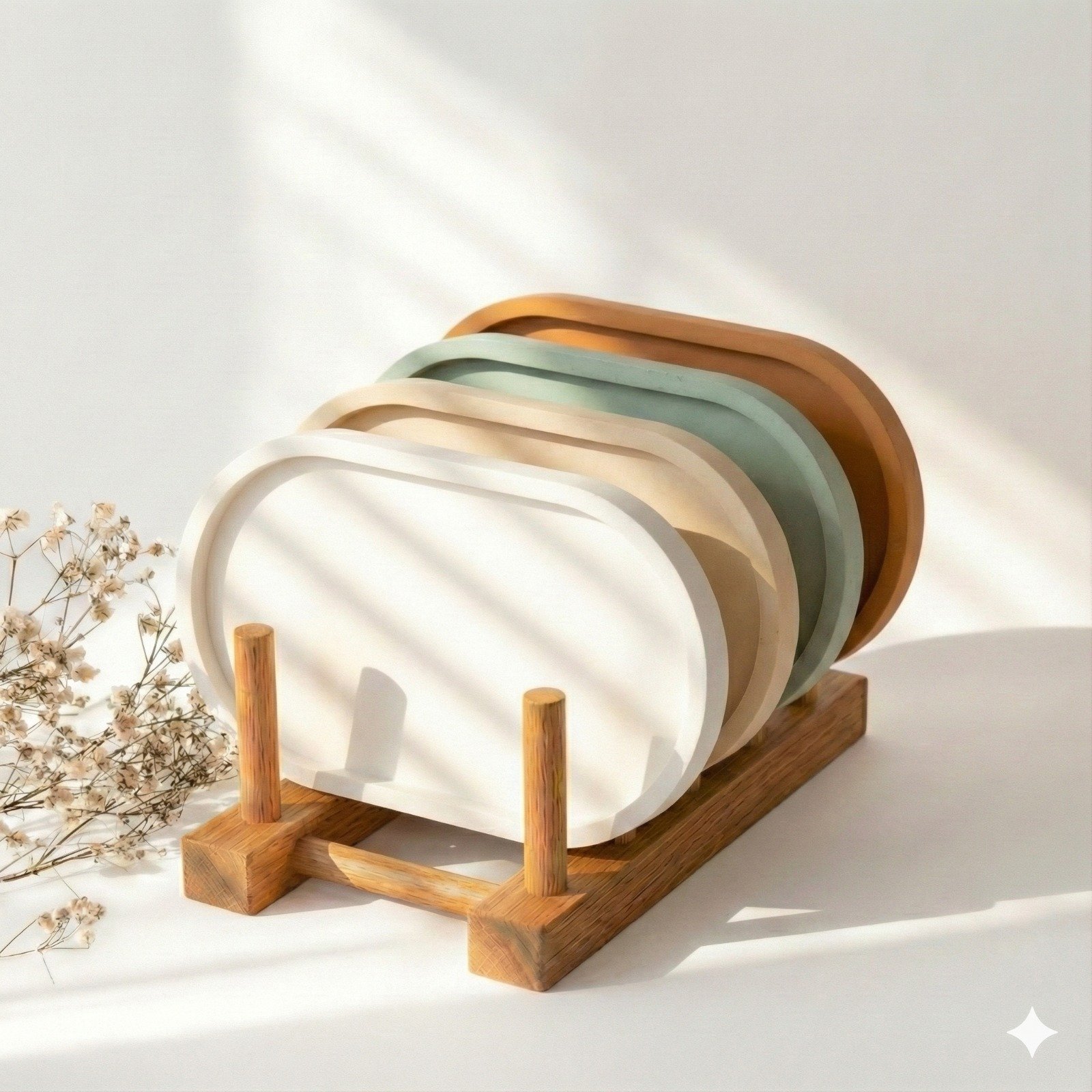 استند بیضی سنگ مصنوعی